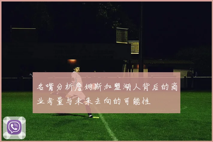 名嘴分析詹姆斯加盟湖人背后的商业考量与未来去向的可能性